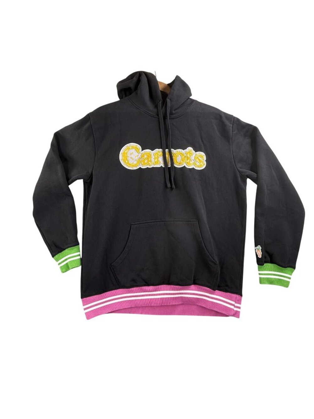 Carrots By Anwar Carrots Brisk Hoodie Mens Large Black Graphic Fleece Pullover